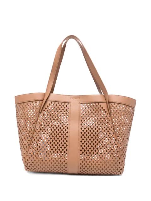 laser-cut tote bag by TWINSET