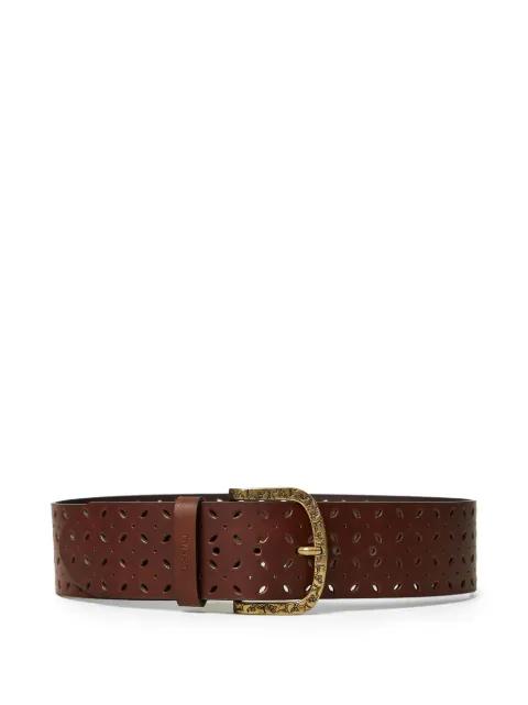 lasered leather belt by TWINSET