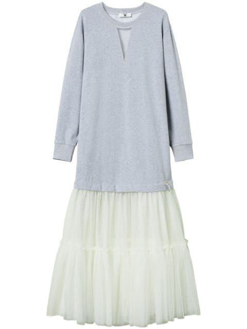 layered maxi dress by TWINSET