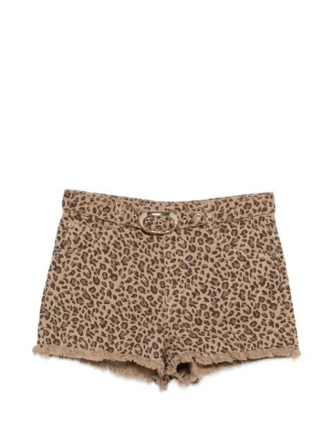leopard-pattern shorts by TWINSET