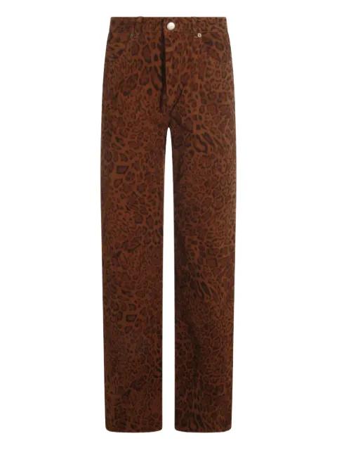 leopard print trousers by TWINSET