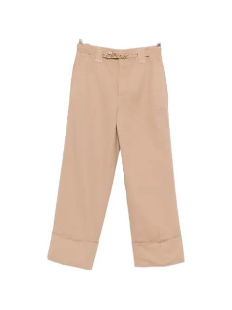 logo belt trousers by TWINSET