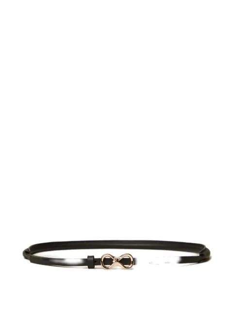logo-buckle leather belt by TWINSET