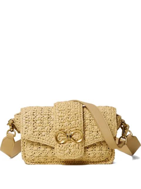 logo-buckle shoulder bag by TWINSET