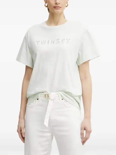 logo-embellishment T-shirt by TWINSET