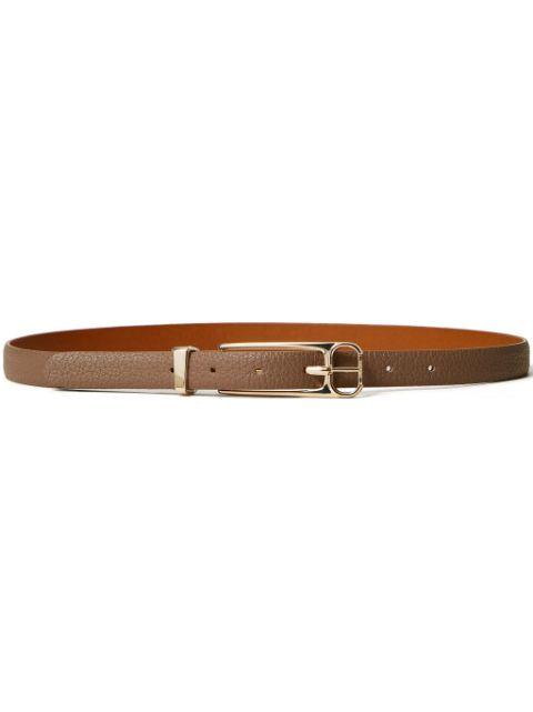 logo-engraved buckle belt by TWINSET