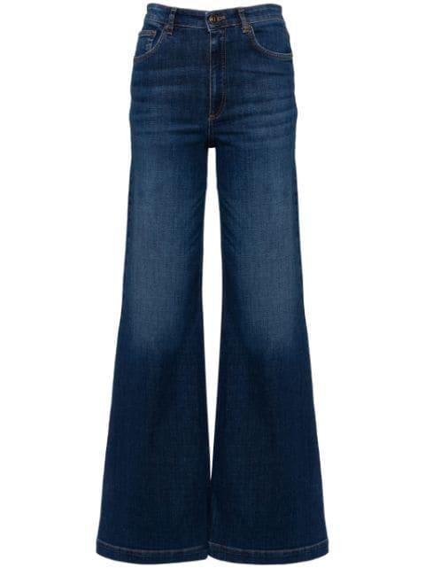 logo-engraved buttons jeans by TWINSET