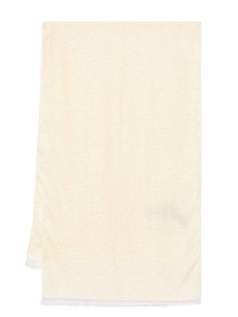 logo-jacquard sequined keffiyeh by TWINSET