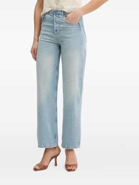 logo-patch straight-leg jeans by TWINSET
