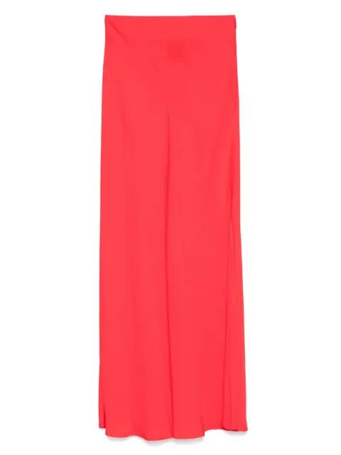 logo-plaque maxi skirt by TWINSET