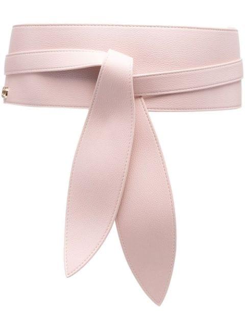 logo-plaque wraparound belt by TWINSET