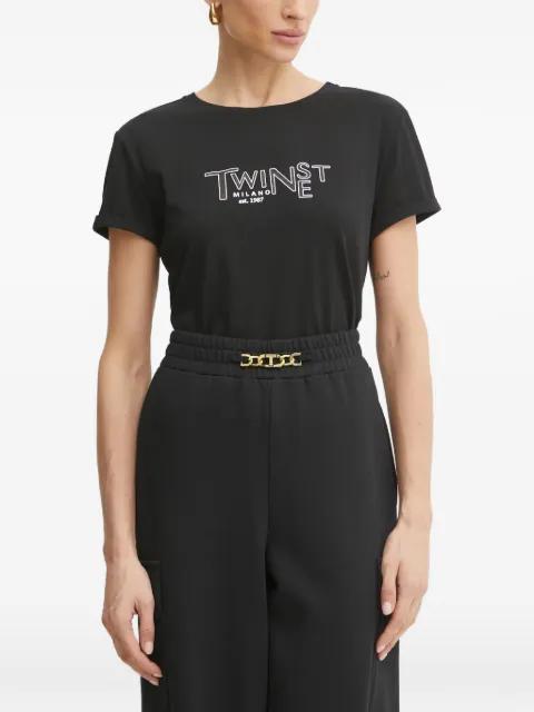 logo-print T-shirt by TWINSET