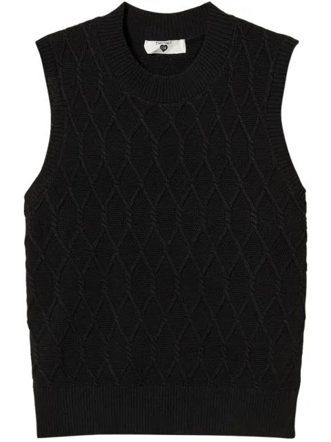lozenge-pattern tank top by TWINSET