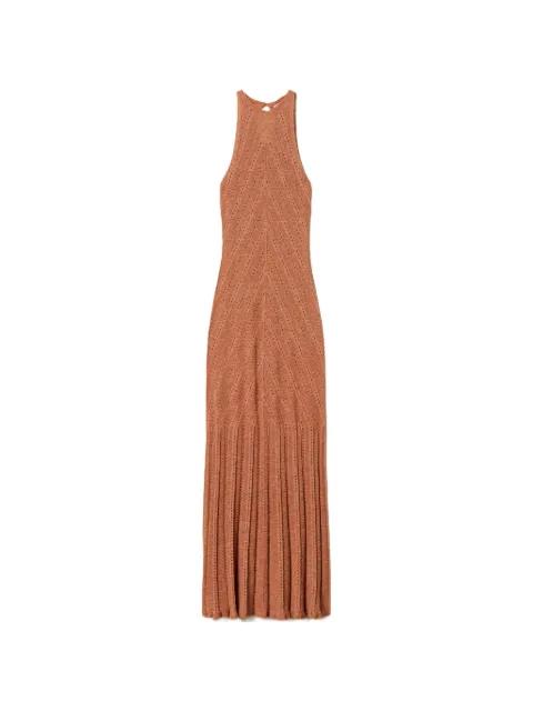 lurex-detail maxi dress by TWINSET