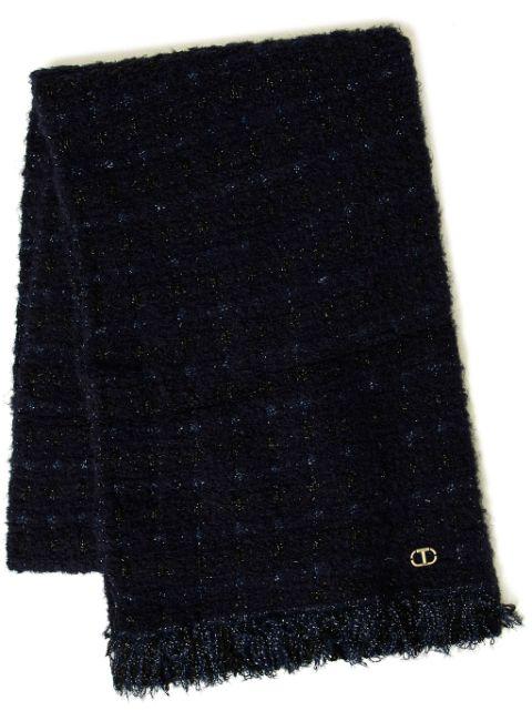 lurex-detail scarf by TWINSET
