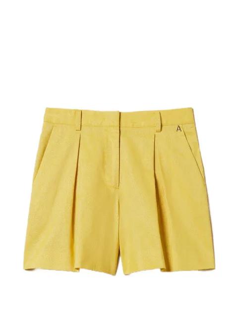 lurex-detail tailored shorts by TWINSET