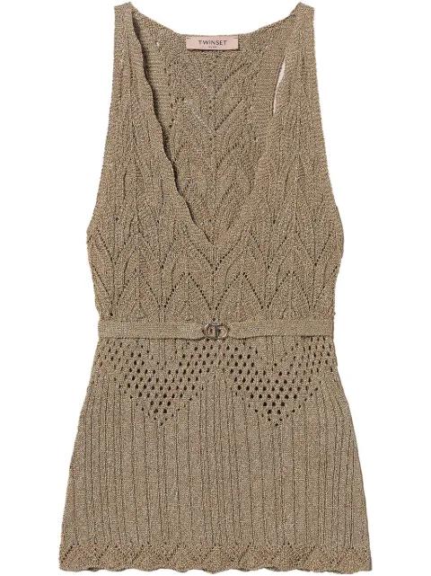 lurex-detail top by TWINSET