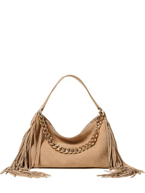 medium Liliane fringed chain shoulder bag by TWINSET