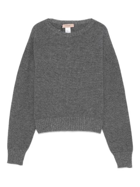 metallic-effect trim sweater by TWINSET