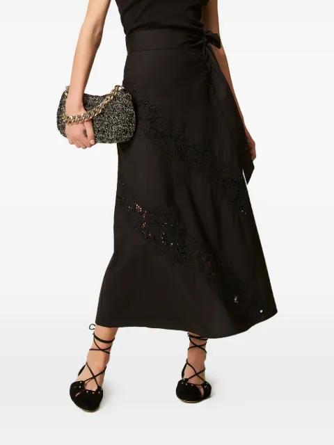 midi lace belted skirt by TWINSET
