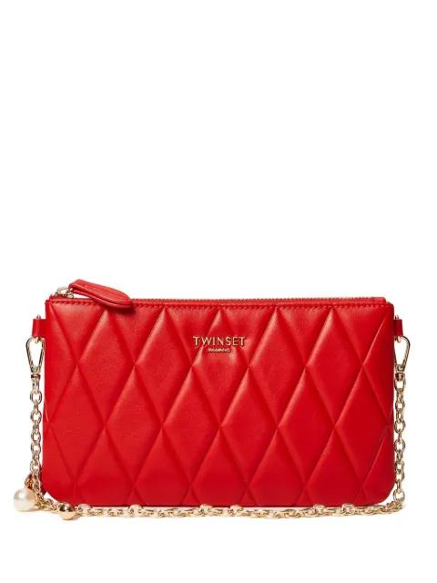 mini quilted chain-strap shoulder bag by TWINSET