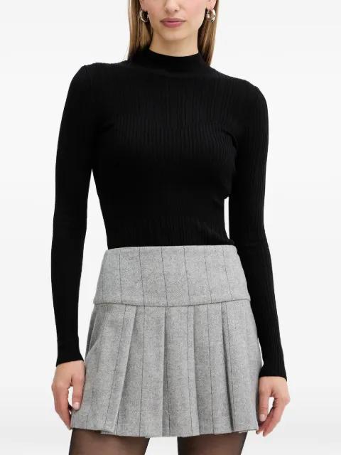 mock-neck logo-plaque sweater by TWINSET