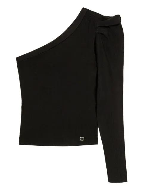 one-shoulder draping top by TWINSET