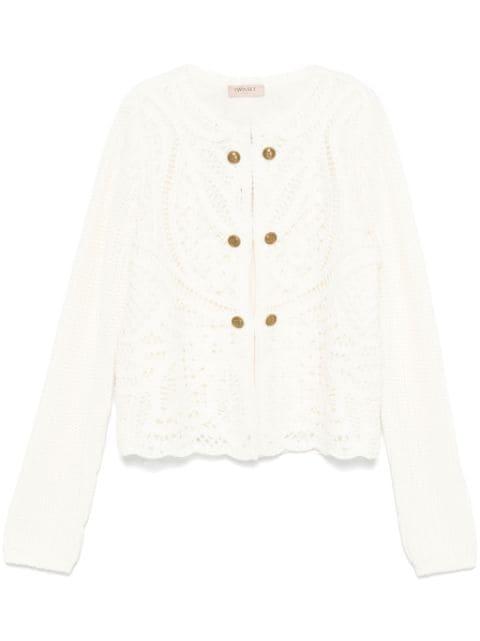 open-knit cardigan by TWINSET