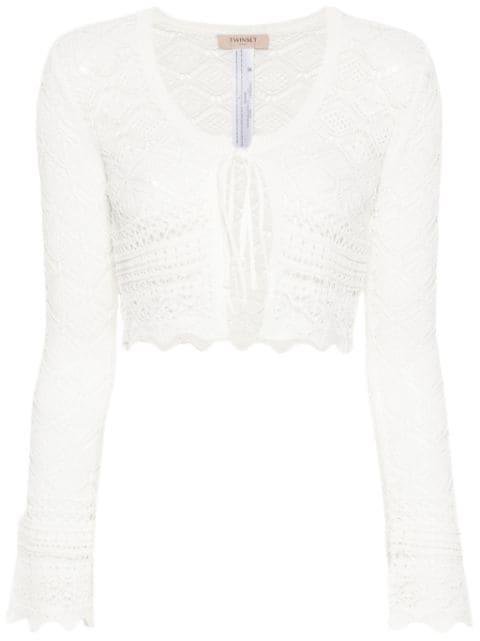 open-knit cardigan by TWINSET