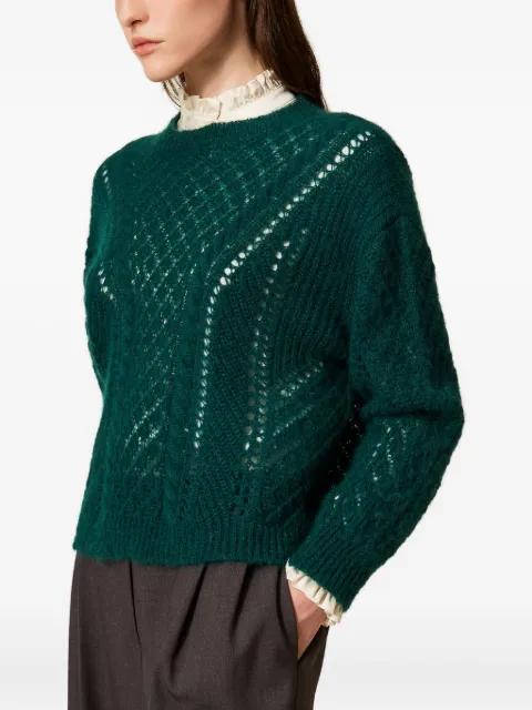 open-work cable-knit jumper by TWINSET