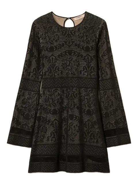 open-work knit mini dress by TWINSET