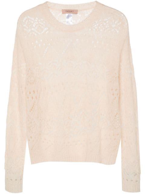 openwork crochet jumper by TWINSET