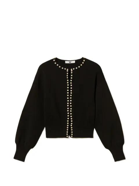 pearl-embellished cardigan by TWINSET