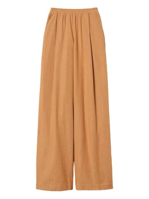 pinstriped palazzo pants by TWINSET
