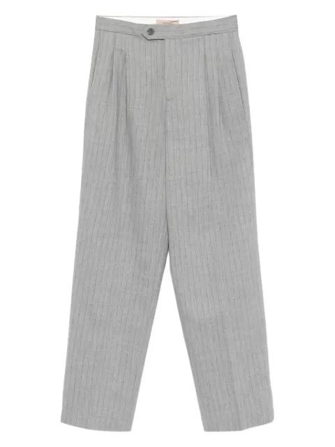 pinstriped pleated trousers by TWINSET