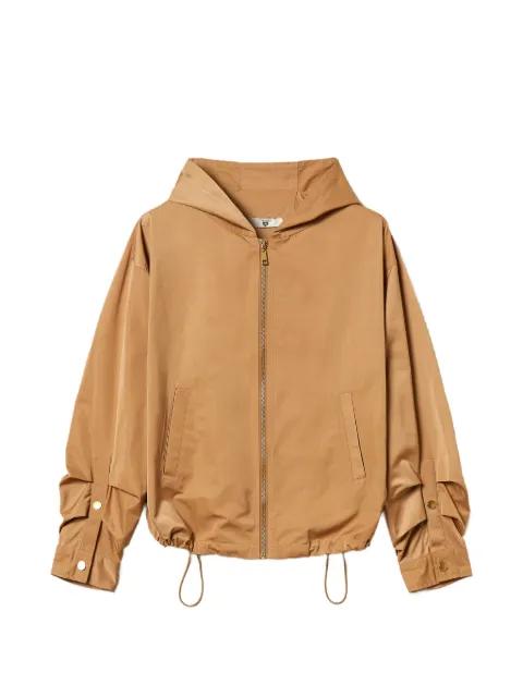 pleat-detail taffeta jacket by TWINSET