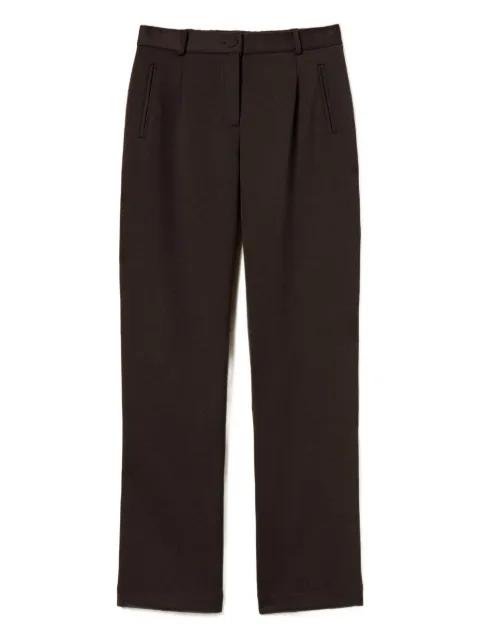 pleat-detail trousers by TWINSET