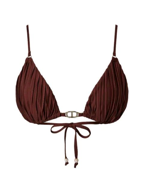 pleated bikini top by TWINSET