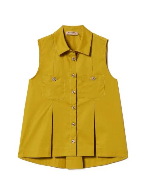 pleated chest-pockets shirt by TWINSET