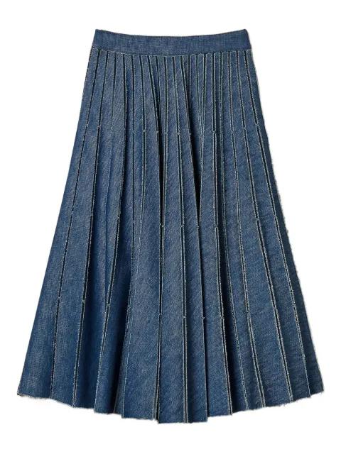 pleated denim skirt by TWINSET