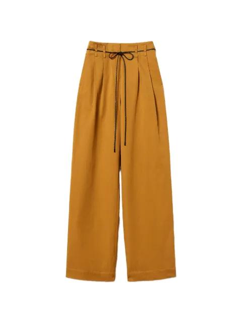 pleated high-waisted trousers by TWINSET