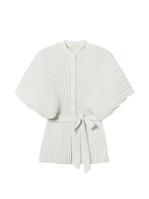 pleated tie-waist shirt by TWINSET