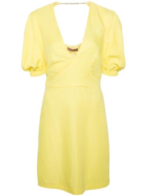 plunging V-neck minidress by TWINSET