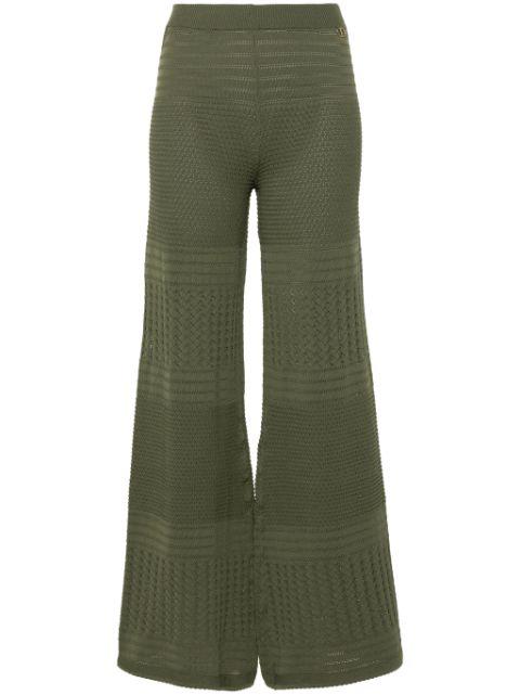 pointelle-knit palazzo pants by TWINSET