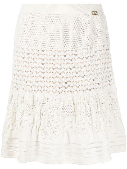 pointelle knit skirt by TWINSET