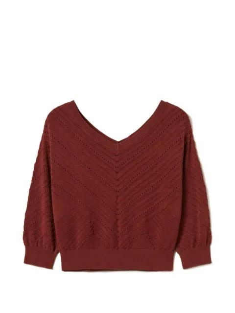 pointelle-knit top by TWINSET