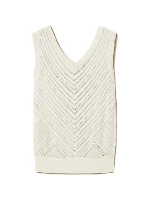 pointelle-knit top by TWINSET
