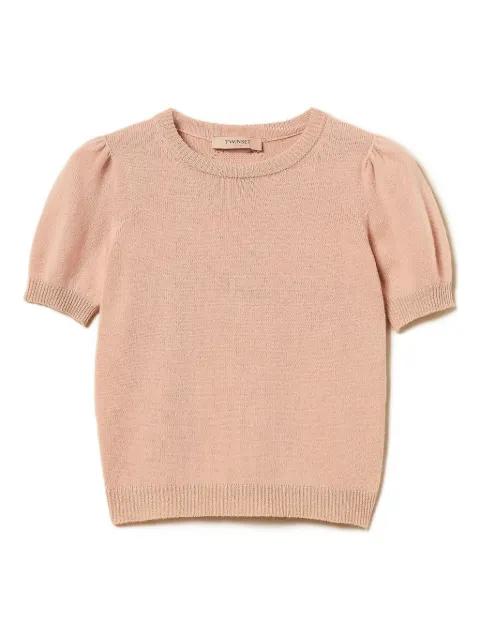 puff-sleeve sweater by TWINSET
