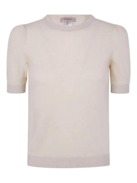 puff-sleeve wool sweater by TWINSET