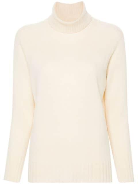 roll neck wool-cashmere blend jumper by TWINSET